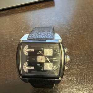 Diesel Black and Silver Men's Watch